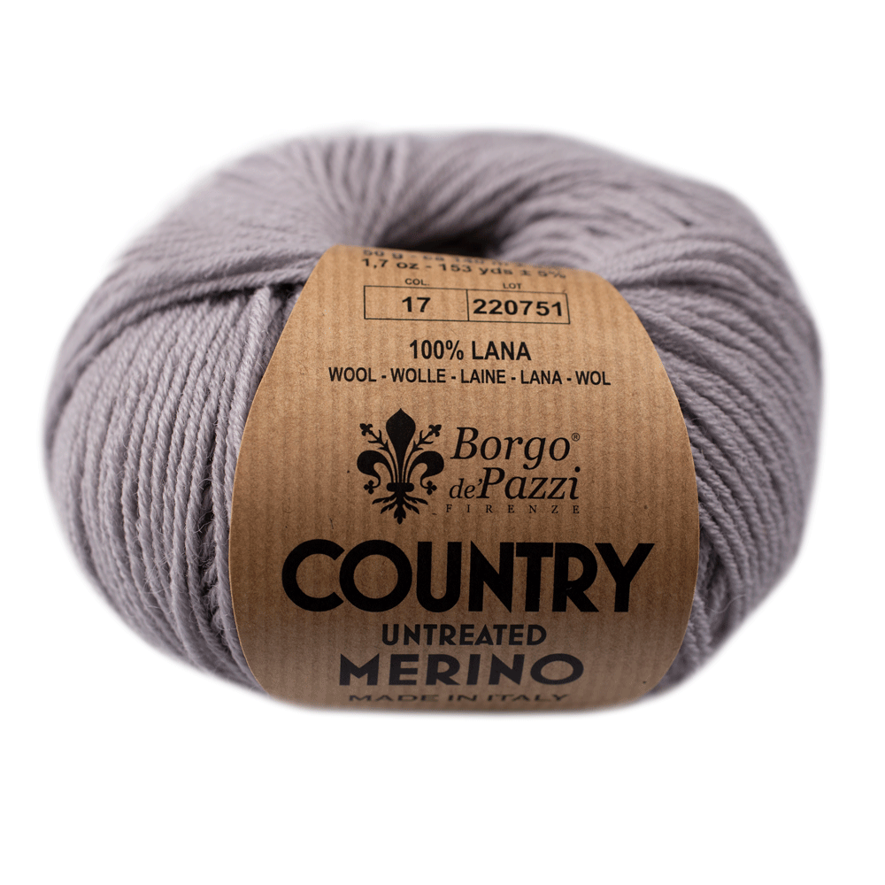 Příze Borgo Country Merino šedofialová