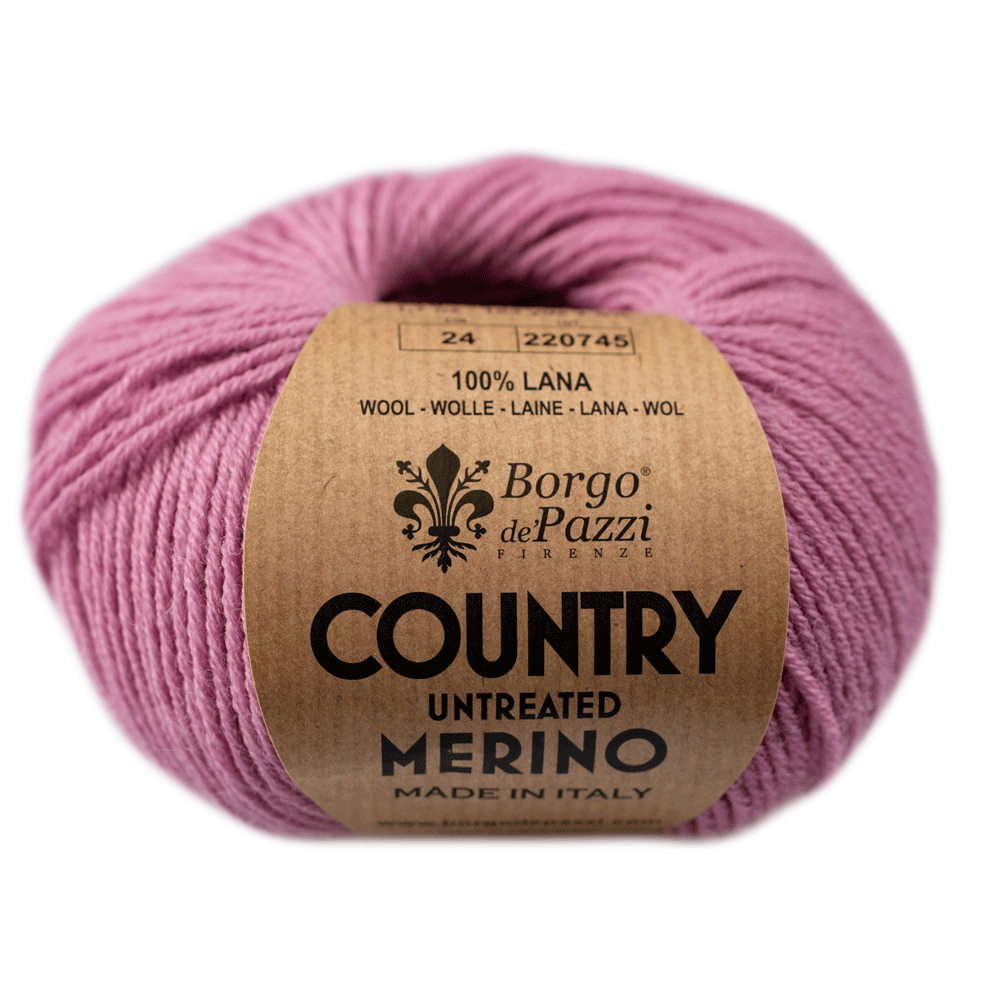 Příze Borgo Country Merino šeříková