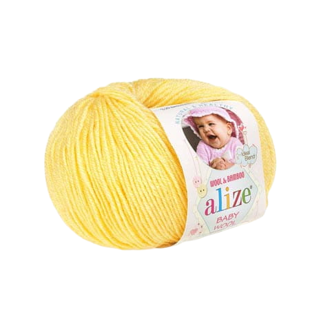 Příze Alize Baby wool citrónově žlutá